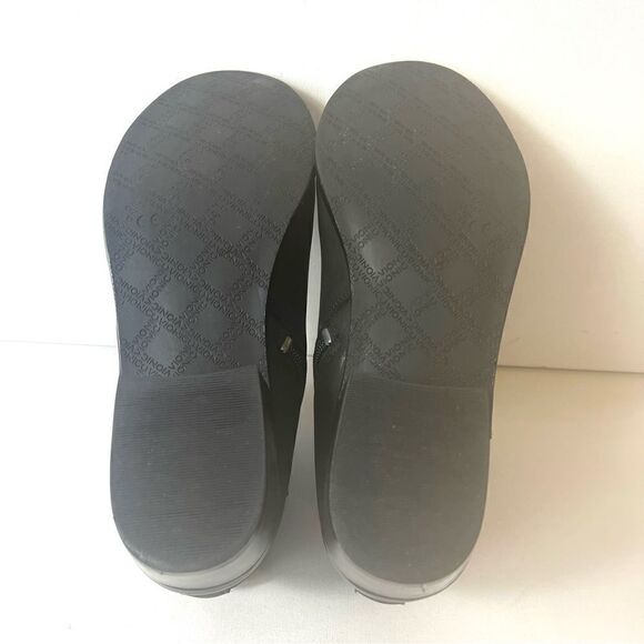 Vionic Black Leather Ankle Booties Block Heel Women's Sz 7 Comfort Casual Zip Up - Picture 10 of 10